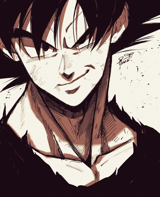 Dragon Ball Z Goku Anime Character Art Digital Design