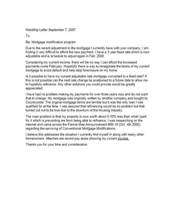 Hardship Letter Template 17 sherwrght@aol Pinterest - mortgage document template Hardship Letter Template 17 sherwrght@aol Pinterest - mortgage document template