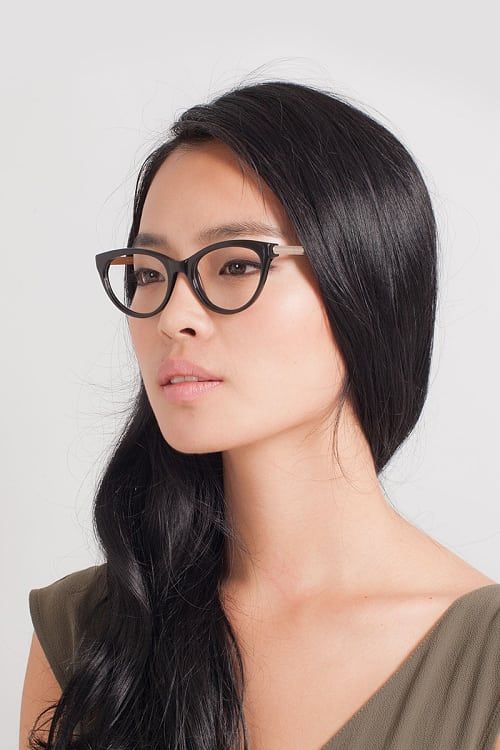 Her Cat Eye Black Glasses for Women Eyebuydirect Stylish