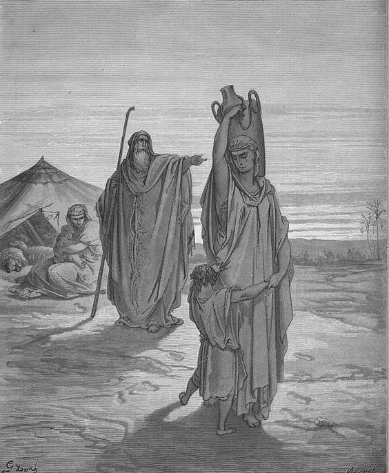 Expulsion of Ishmael and His Mother - Gustave Doré - Wikimedia Commons