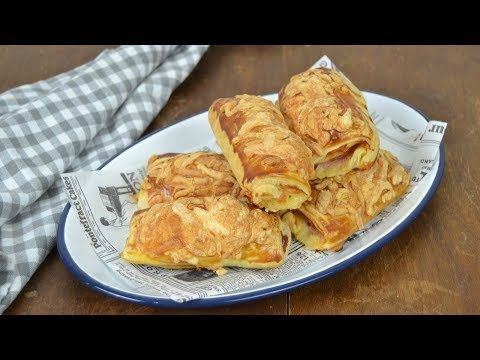 Napolitanas De Jamón York Y Queso Jamón Y Queso Videos De Comida Postres Recetas De Comida