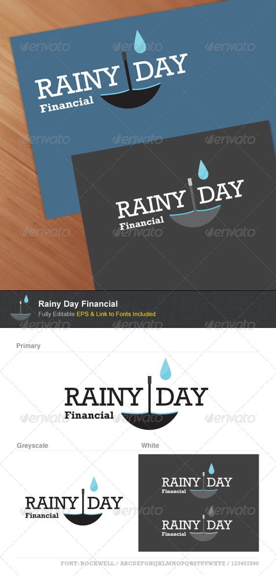 Rainy Day Financial Font logo, Logo templates and Logos - financial plan template Rainy Day Financial Font logo, Logo templates and Logos - financial plan template