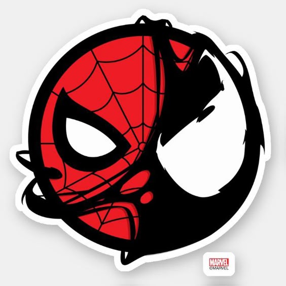 Venomized Spider-Man Logo Sticker #AD , #Sponsored, #Man#Logo#Sticker#Shop