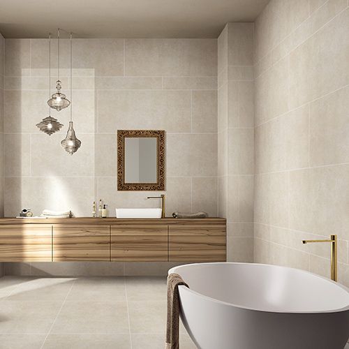 Honed Cream Limestone Effect 1m X Porcelain Tiles Porcel Thin Trendy Bathroom Beige Tile Modern Luxury - Cream Bathroom Tiles Honed Cream Limestone Effect 1m X Porcelain Tiles Porcel Thin Trendy Bathroom Beige Tile Modern Luxury - Cream Bathroom Tiles