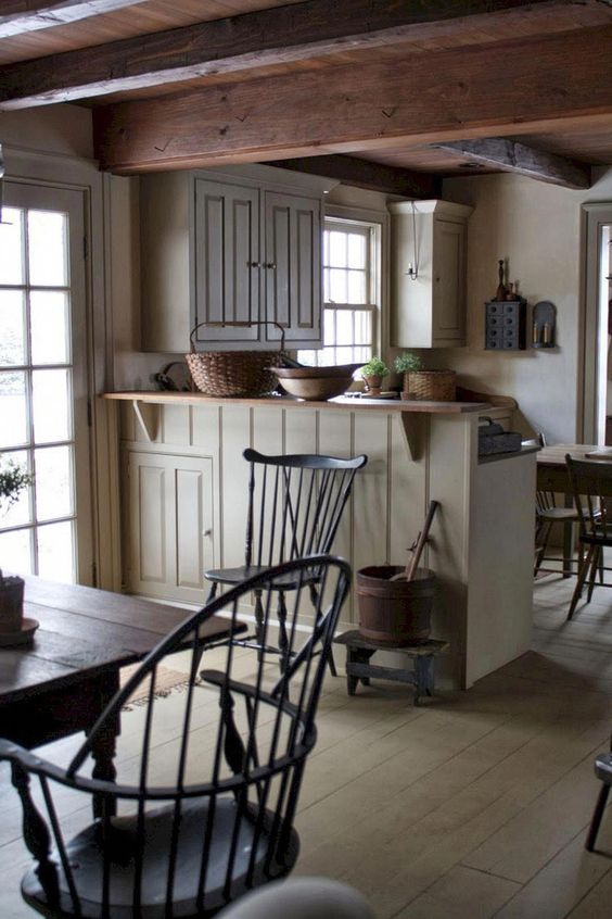 Primitive House Crossword Clue Primitivehomes Country Kitchen Designs Country Kitchen Rustic Kitchen
