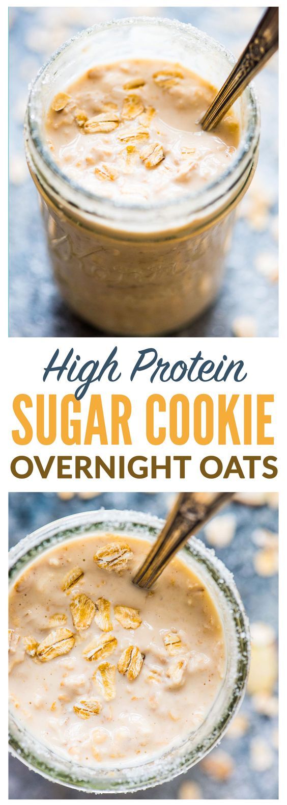 Sugar Cookie Overnight Protein Oatmeal