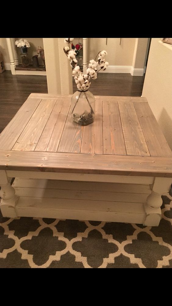 Large Square Rustic Baer Wide Plank Coffee By Cmwoodwerks Table Farmhouse Coffee Table Farmhouse, Large Square Coffee Table Rustic