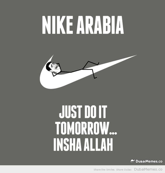 volatilidad Gastos Enseñando Nike Arabia Just Do It Tomorrow... Insha Allah | Arabisch lustig, Witze lustig, Geschichte memes volatilidad Gastos Enseñando Nike Arabia Just Do It Tomorrow... Insha Allah | Arabisch lustig, Witze lustig, Geschichte memes