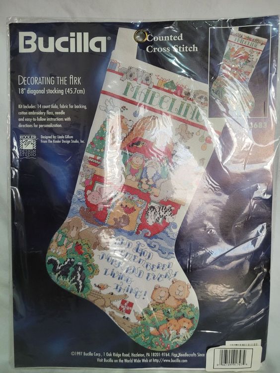 Tassel Santa Christmas Stocking Needlepoint Kit #30877