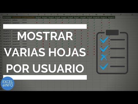 Mostrar Varias Hojas En Excel Dependiendo Del Usuario Ingresado En Un Formulario Vba Exceleinfo Informática Tecnología Educativa Computacion