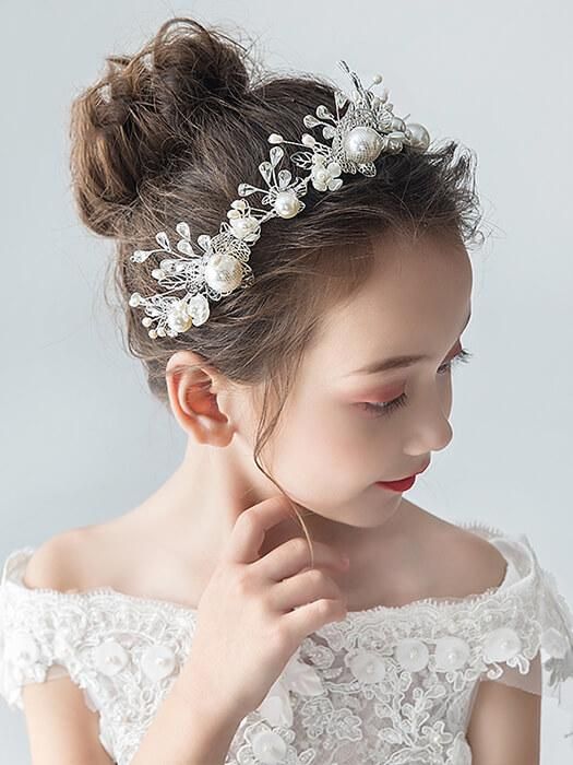 Head Piece Band Communion Wedding Hair Accessories Flower Girl Pageant Birthday
