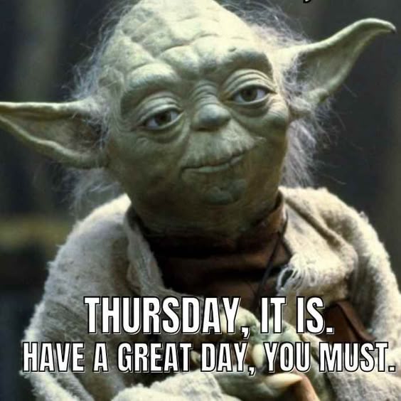 yoda happy thursday memes