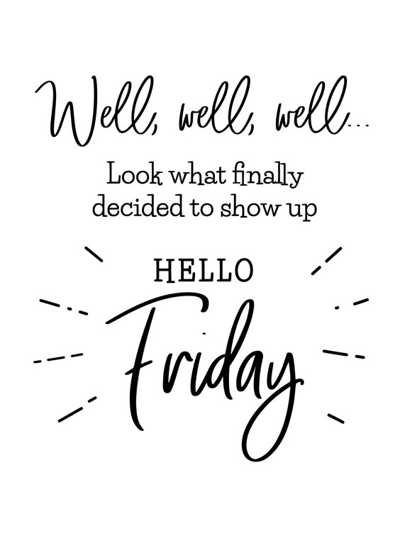 Hello Friday Funny Brush Lettering Friday Stock Vector (Royalty Free) 1121252054 | Shutterstock