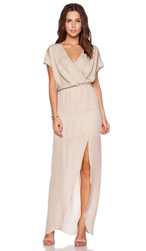 Cream color dress for wedding guest best sale