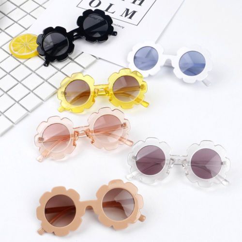 1x Anti-UV Sunglasses Kids Boys Baby Girls Sun Flower Goggle Glasses Eyeglass
