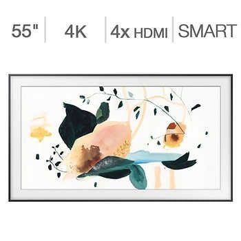 Samsung 55 Class The Frame Series 4k Uhd Qled Lcd Tv 100 Frame Art Store Subscription Credit Included Lcd Tv Framed Tv Samsung