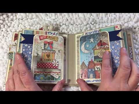 Stamperia Patchwork Mixed Media Mini Book Youtube Mini Books Mini Scrapbook Albums Mini Albums Scrap