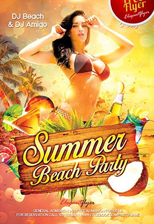Golden Party Free Flyer PSD Template - freepsdflyer - pool party flyer template Golden Party Free Flyer PSD Template - freepsdflyer - pool party flyer template