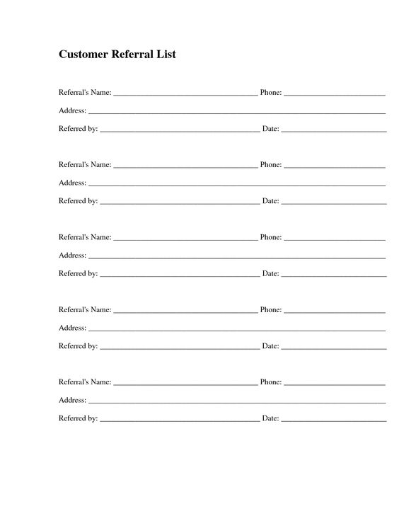 Client Referral Form Template - Invitation Templates DesignSearch - referral form Client Referral Form Template - Invitation Templates DesignSearch - referral form
