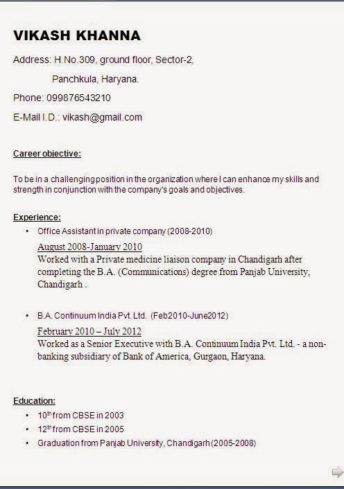 english cv template Sample Template Example ofExcellent Curriculum - indian resume format for freshers english cv template Sample Template Example ofExcellent Curriculum - indian resume format for freshers