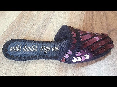 Tasarim Pullu Terlik Eva Tiglanmasi Ve Dikilisi Youtube Terli K Patikler Orgu