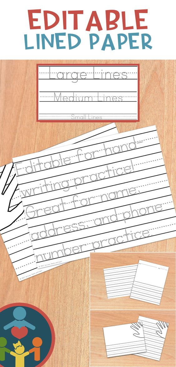 Kindergarten Primary Lined Paper Print Cursive handwriting - editable lined paper Kindergarten Primary Lined Paper Print Cursive handwriting - editable lined paper