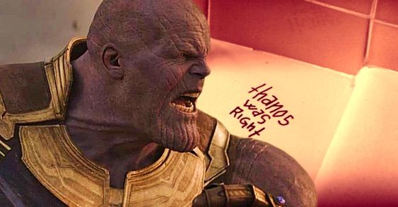 Marvel Is Aware That It Messed Up Thanos In Infinity War (& Hawkeye Proves It) 1 A still from Hawkeye episode 1stating that Thanos was right