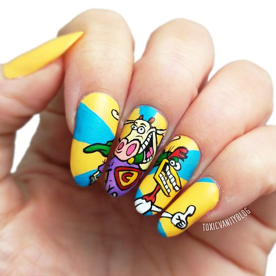 Cow and chicken Nails