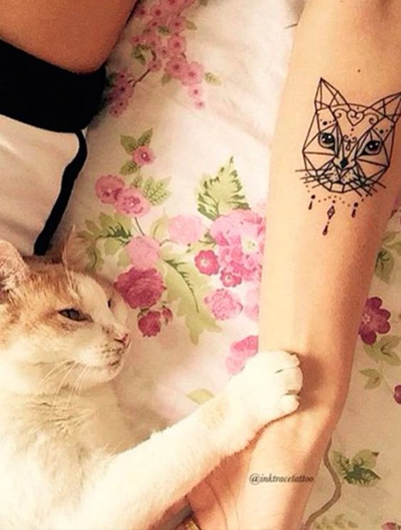 50 Ideias de tatuagem para amantes de gatos