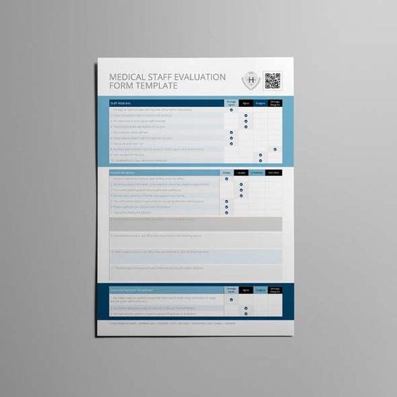Medical Staff Evaluation Form Template CMYK \ Print Ready - interview evaluation Medical Staff Evaluation Form Template CMYK \ Print Ready - interview evaluation