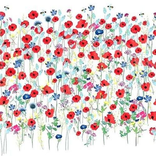 flowers design -365 poppies 4 Single paper decoupage napkins Poppy