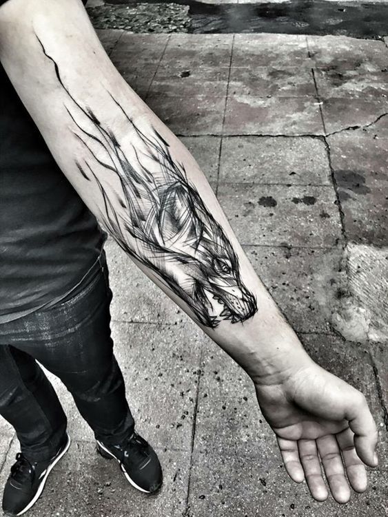 Amazing Wolf Tattoo