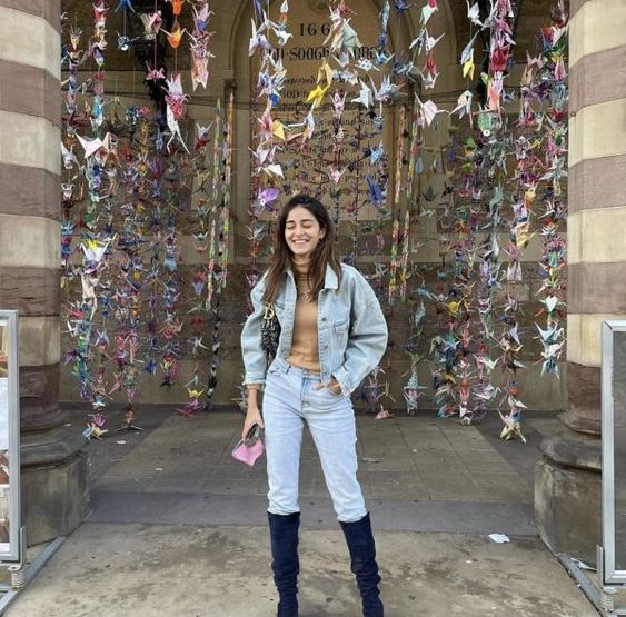 Ananya Panday put us in a winter state of mind in a casual denim look which rocked with boots; Yay or Nay?