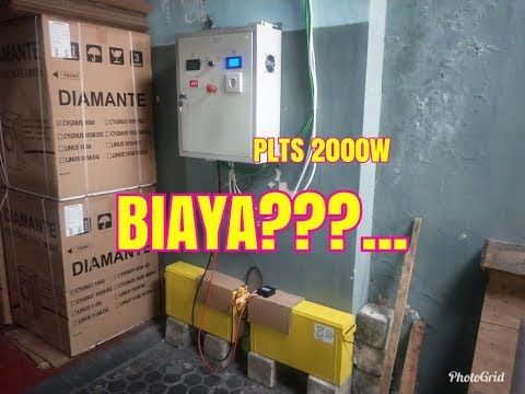 Biaya Pembuatan Plts Solar Home Sistem 2000 Watt Rumahan Youtube Tenaga Surya Youtube Video