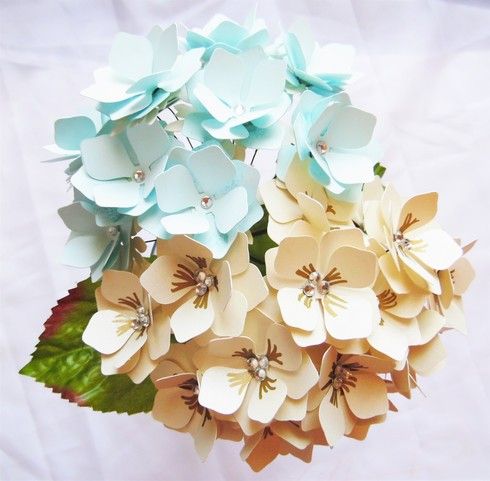 Hydrangea Paper Flower Templates Flower Svg Files Flower Template Paper Flower Template