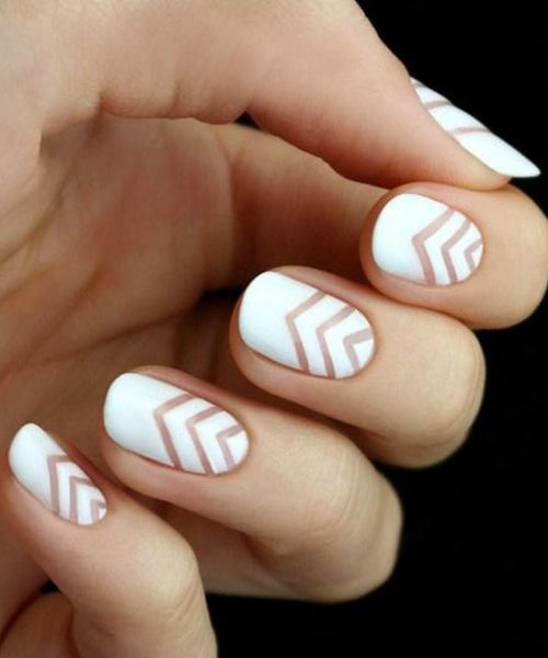 V Shape French In 2020 White Tip Acrylic Nails French Acrylic Nails French Tip Acrylic Nails