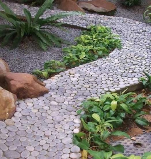 Beautiful Garden Path Designs Ideas For Yard Landscaping With Stone Pebbles Pebble Paths Beautiful Garden Path Designs Ideas, Small Garden Stones With Words