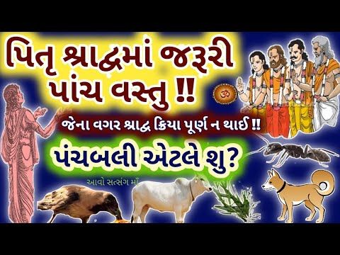 પિતૃ શ્રાદ્વમાં પાંચ મહત્વની ચીજ કઈ ? પંચબલી એટલે શુ ? Pitru Shradh Panchbali