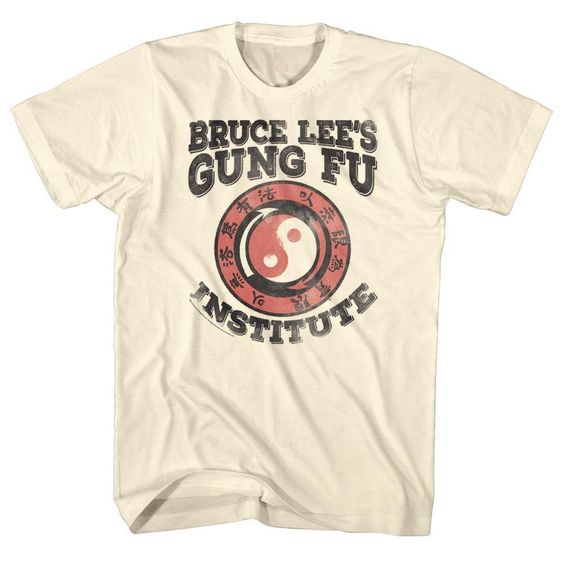 Bruce Lee Kung Fu in Action Photo Men/'s T Shirt Angry Ninja Legend Martial Arts
