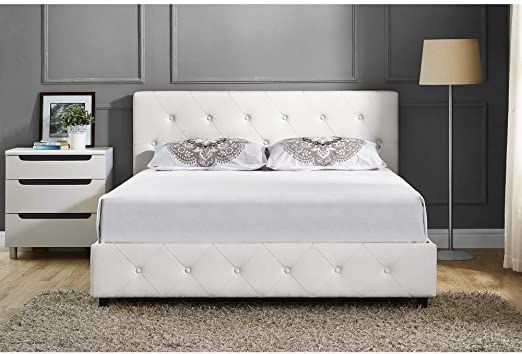 White Faux Leather Upholstered Queen Bed Modern Contemporary Tufted In 2020 Beds Full - Faux Leather Upholstered Queen Bed White Faux Leather Upholstered Queen Bed Modern Contemporary Tufted In 2020 Beds Full - Faux Leather Upholstered Queen Bed