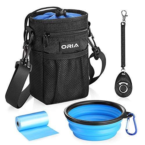 Oria Dog Treat Bag Dog Training Pouch Pet Training Waist Bag