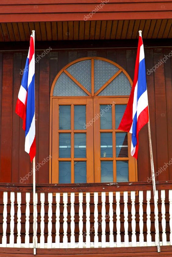 Temple Bangkok Thailand Incision Red Venetian Blind Terrace Temple Bangkok Thailand Incision Red Venetian Blind Terrace