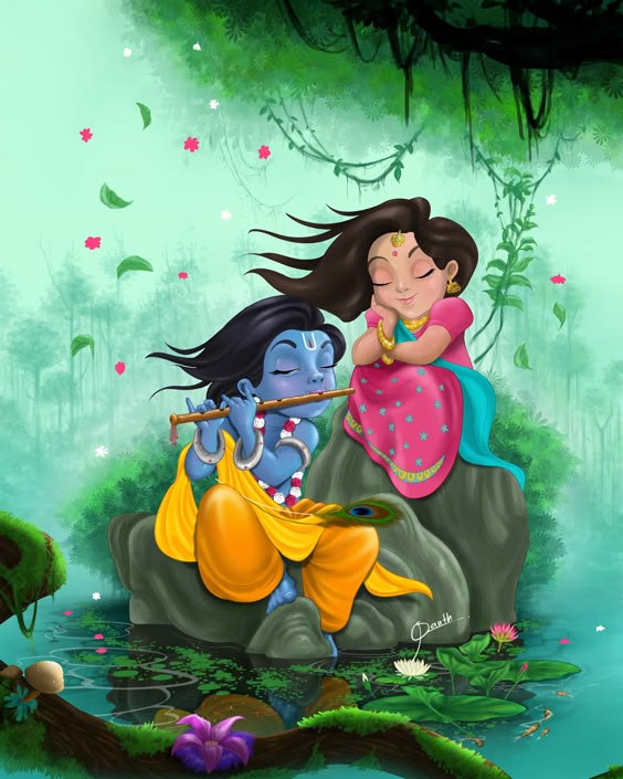 ArtStation - Radha krishna #1, Santh Thapa