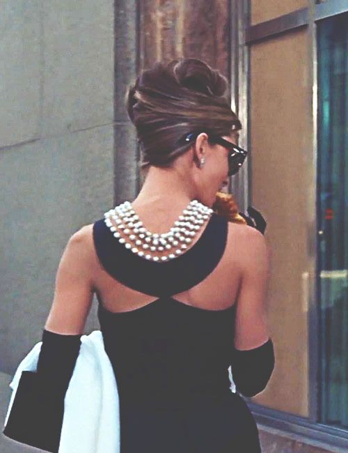 Audrey Hepburn in Breakfast at Tiffany's: I have always admired the back of this dress. Just gorgeous