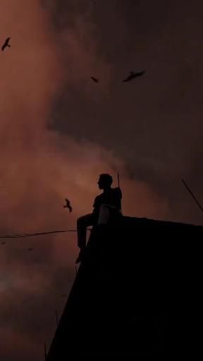 Boy alone sad mood