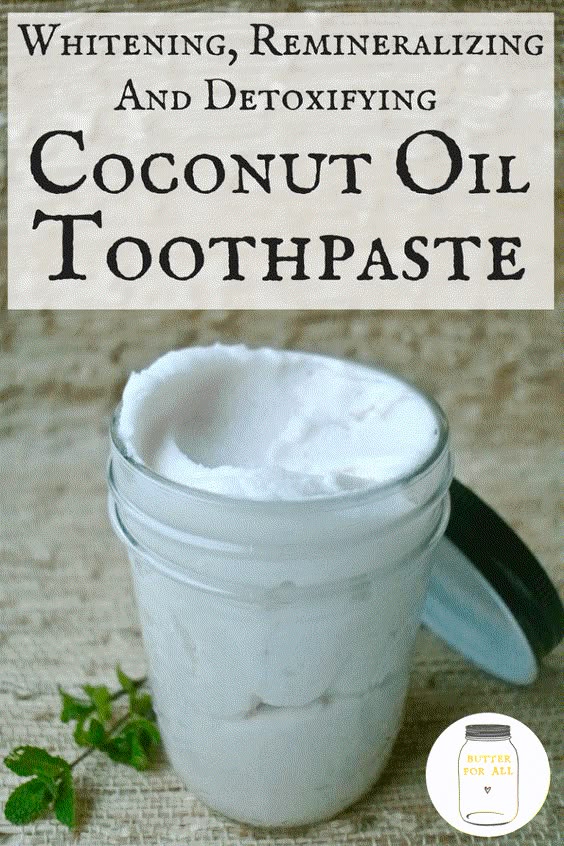 Whitening, Remineralizing, and Detoxifying Coconut Oil Toothpaste