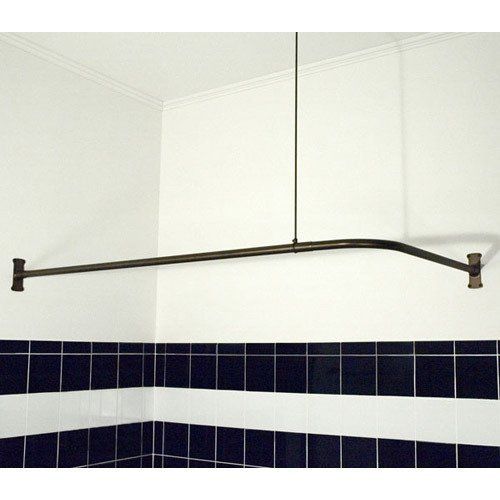 Problem Solvers 10 Uniquely Shaped Shower Curtain Rods Round Rod Corner Shower Curtain Rods, Odd Shaped Shower Curtain Rods