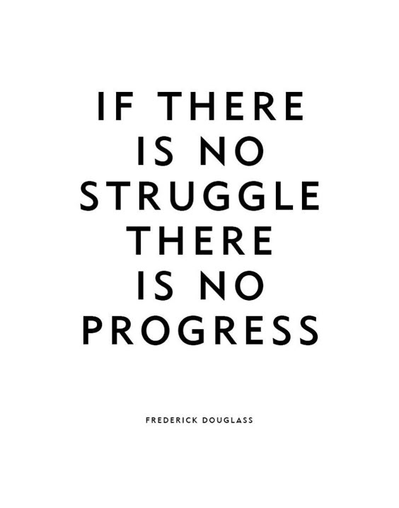 Motivational Quote No Struggle Frederick Douglass | Etsy