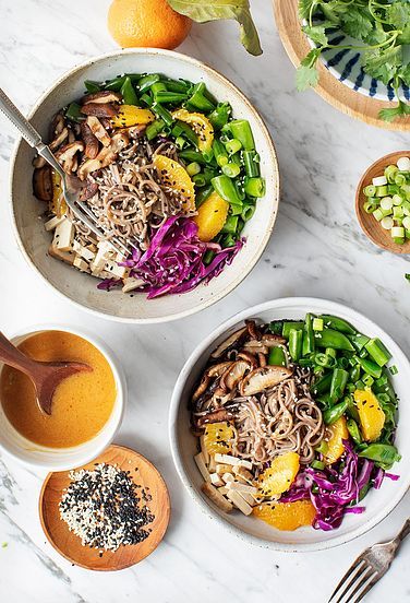 Sesame Orange Noodle Bowls