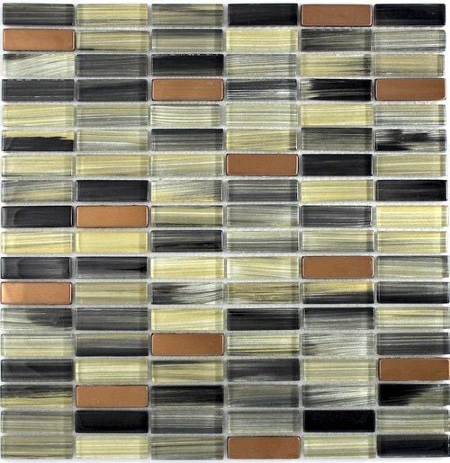 Modern Glass Mosaic Tile Bronze Glass Mosaic Tiles Mosaic Tiles Modern Glass